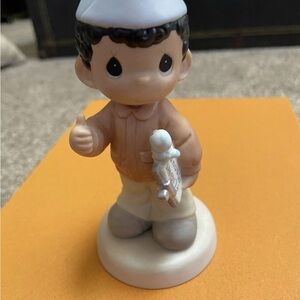 Precious Moments Tan and White Decor Accent Figurine